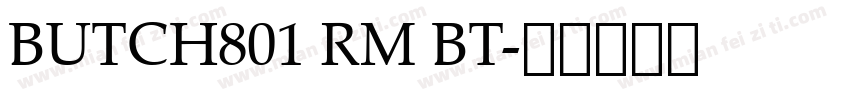 BUTCH801 RM BT字体转换